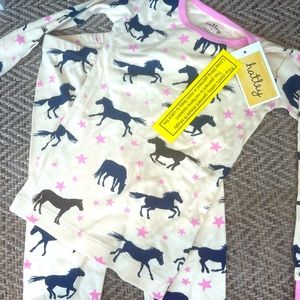 Hatley Starry Night Horses Pajama set size 4